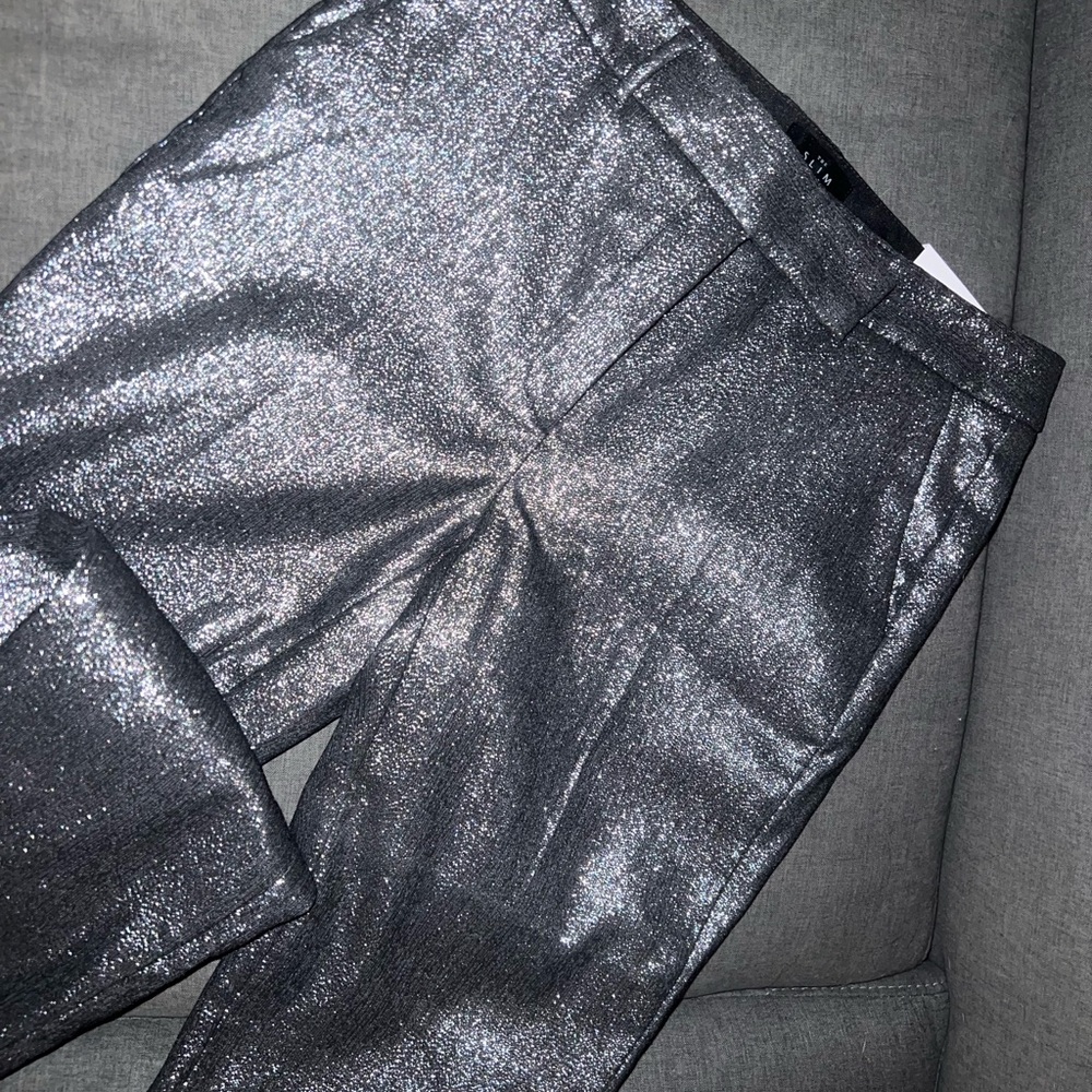 Shimmering Silver Pants